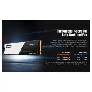 KLEVV CRAS C910 1TB M.2 NVMe PCIe Gen4x4 SSD – Velocidad Gen4 Superior para Gaming y Creativos miniatura 2